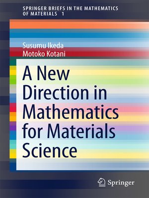 cover image of A New Direction in Mathematics for Materials Science